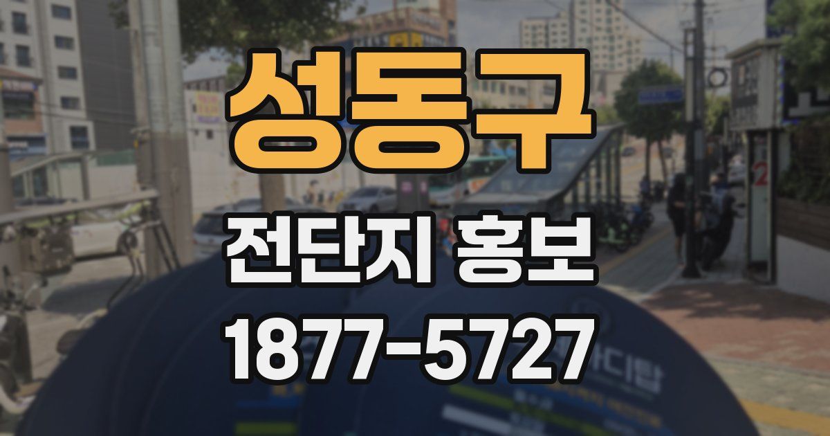 성동구 전단지 홍보