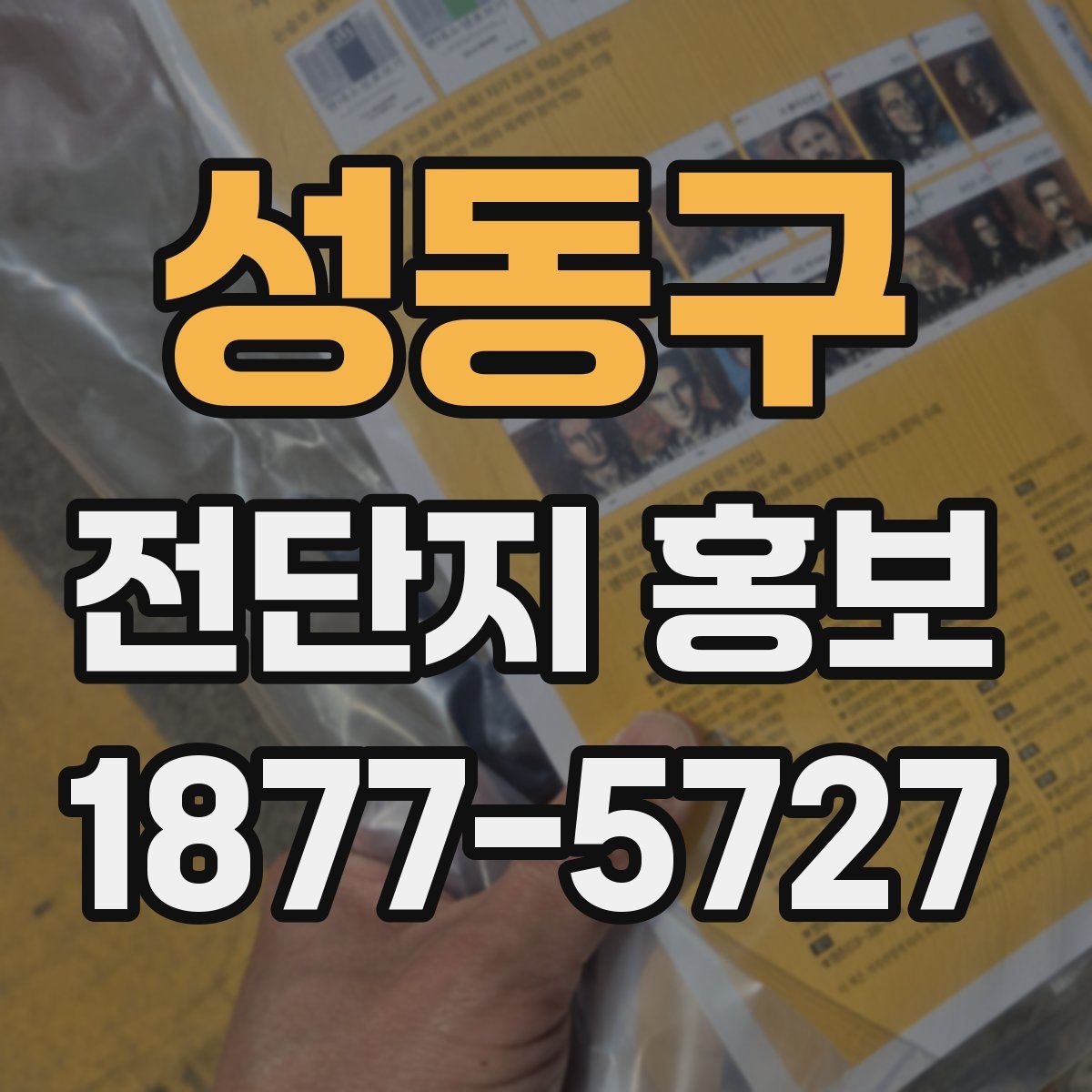 성동구 전단지 홍보