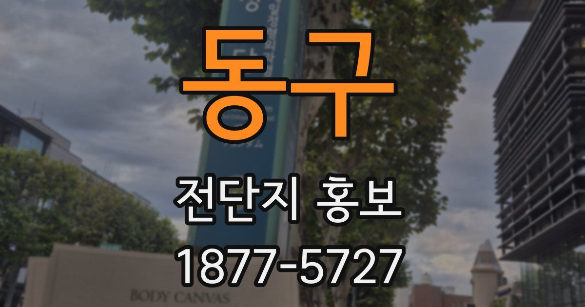 동구 전단지 홍보