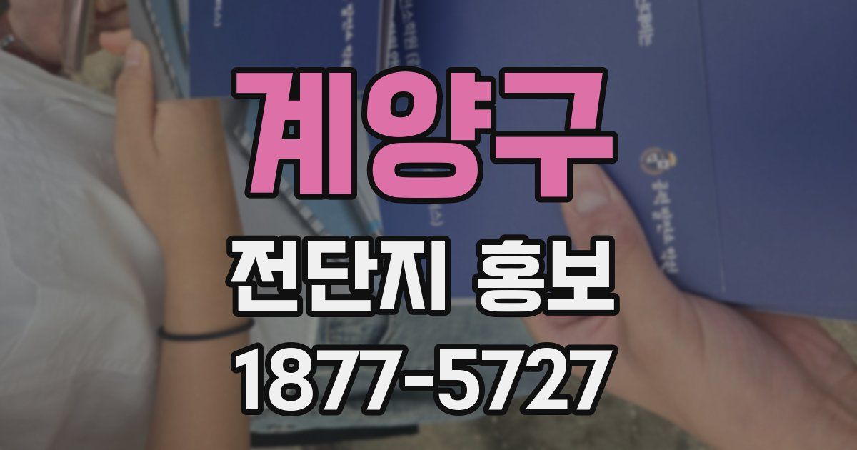 계양구 전단지 홍보