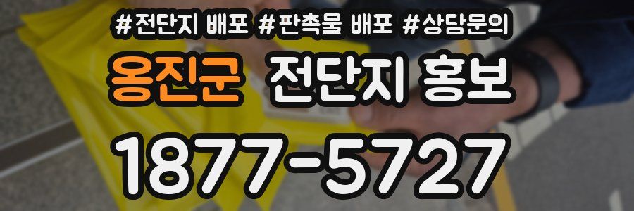 옹진군 전단지 홍보