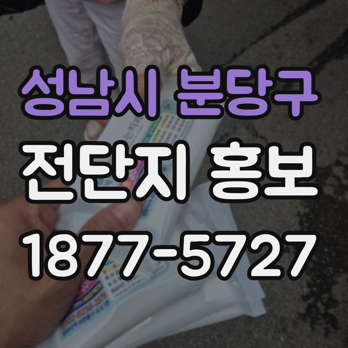 성남시 분당구 전단지 홍보