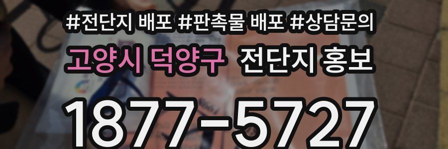 고양시 덕양구 전단지 홍보