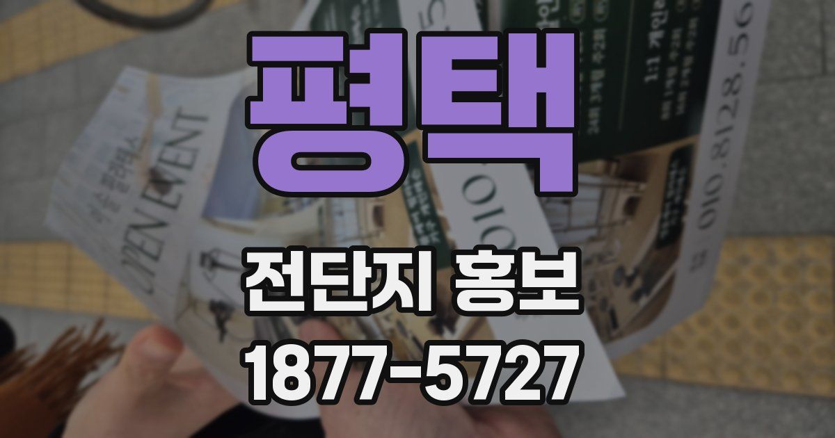 평택 전단지 홍보