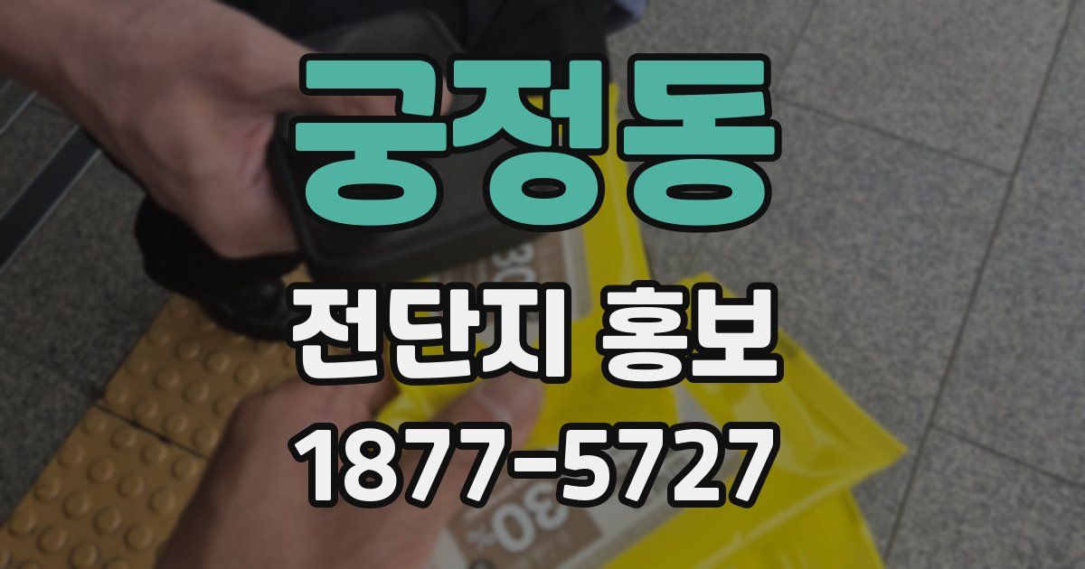 궁정동 전단지 홍보