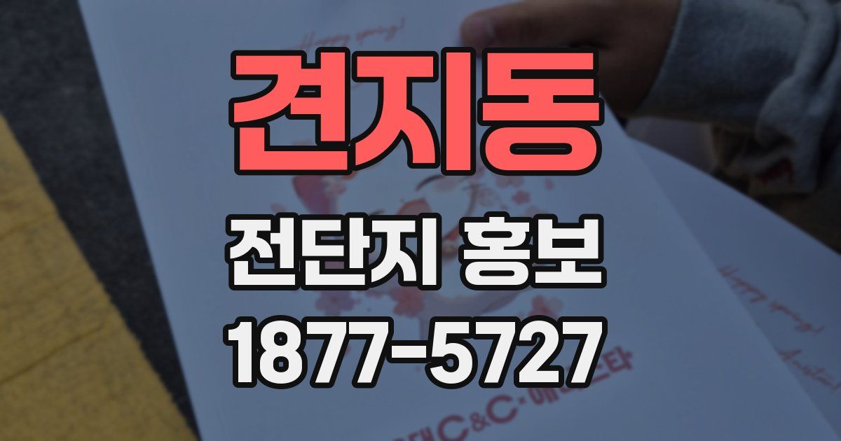 견지동 전단지 홍보