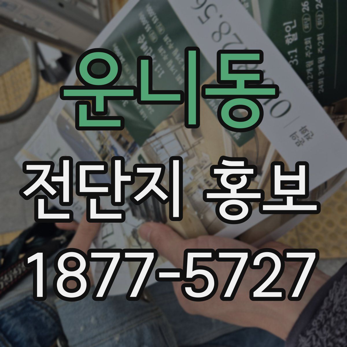 운니동 전단지 홍보