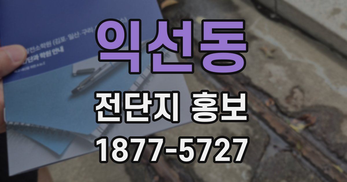 익선동 전단지 홍보
