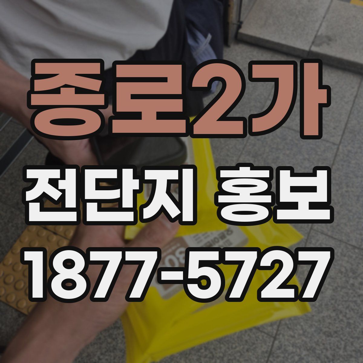 종로2가 전단지 홍보