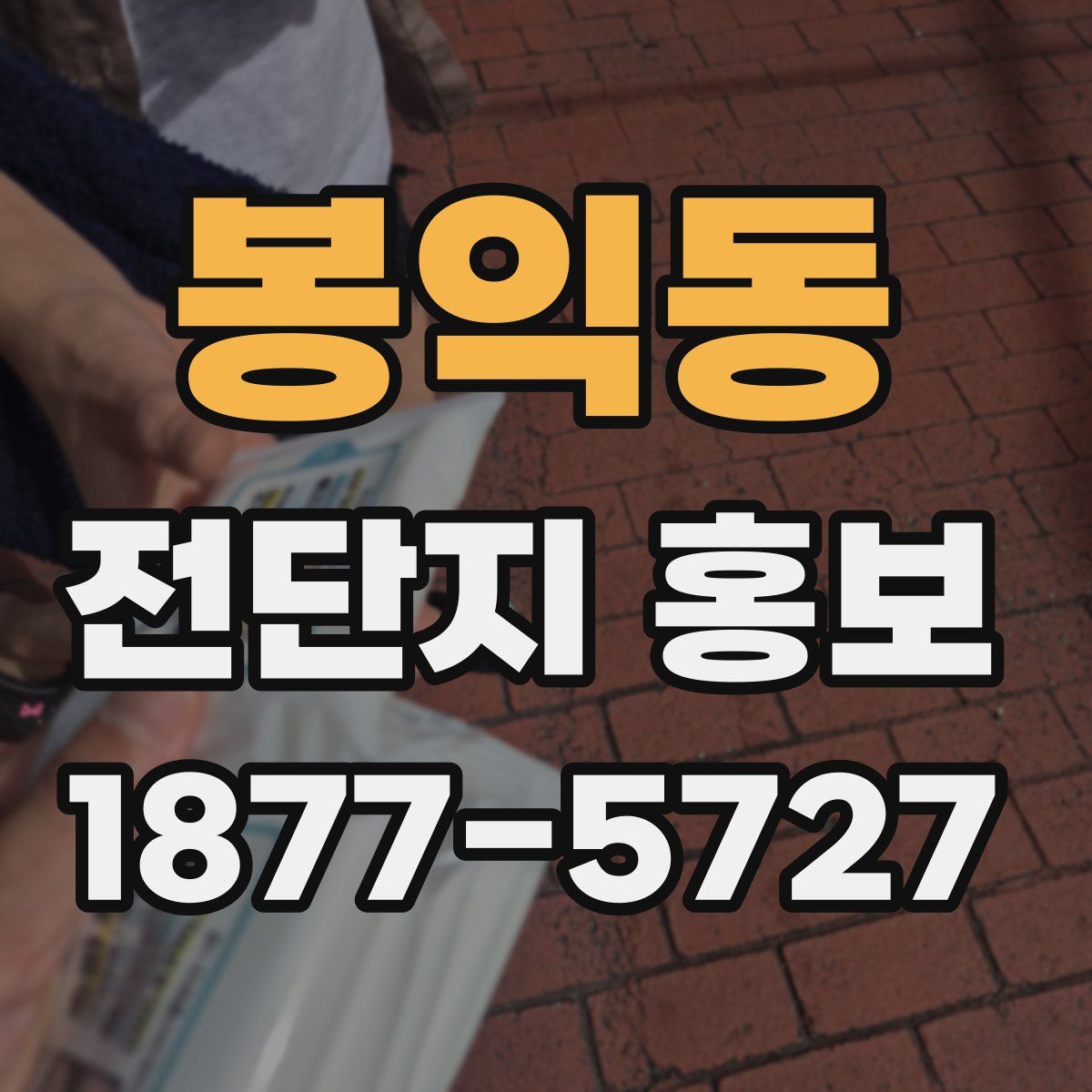 봉익동 전단지 홍보