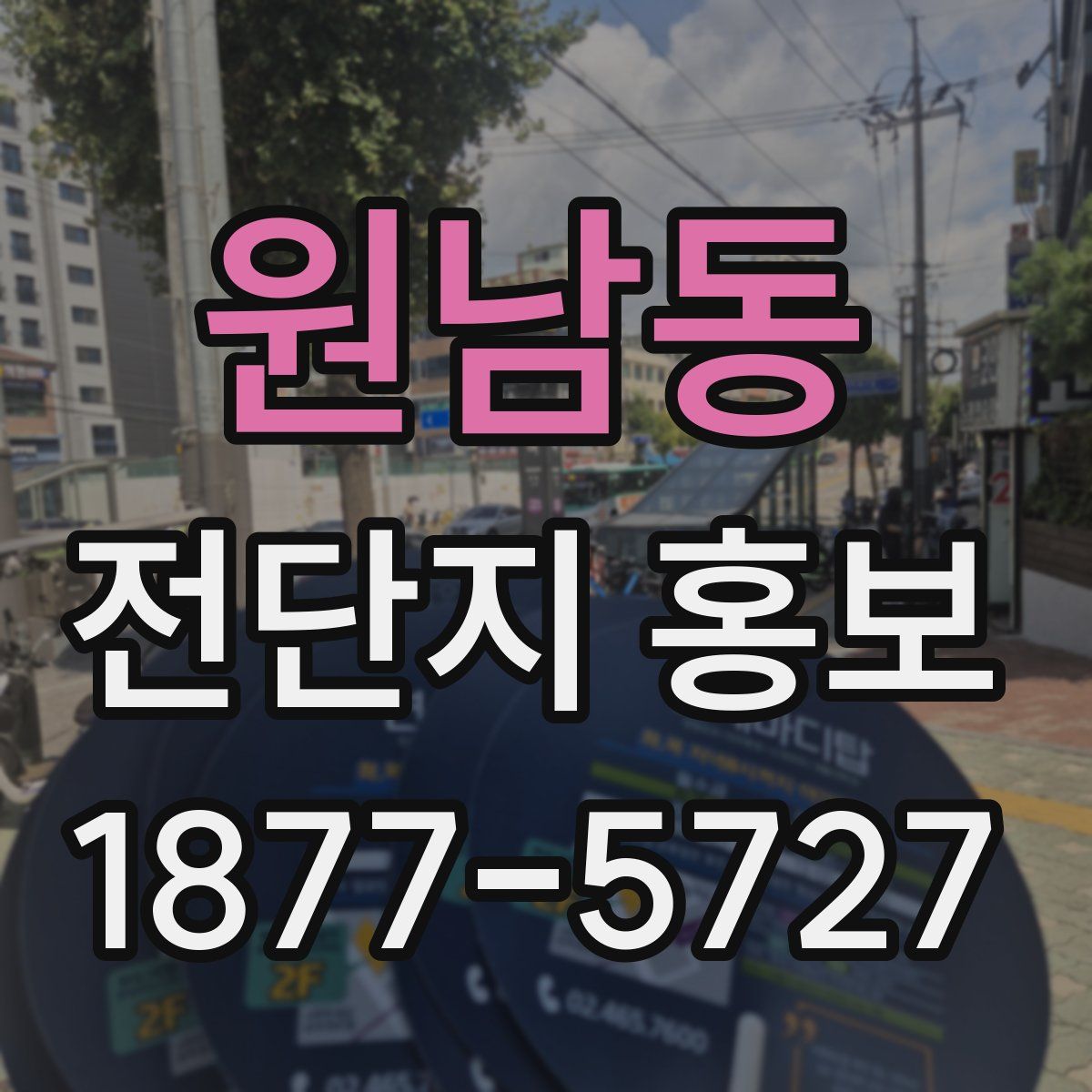 원남동 전단지 홍보
