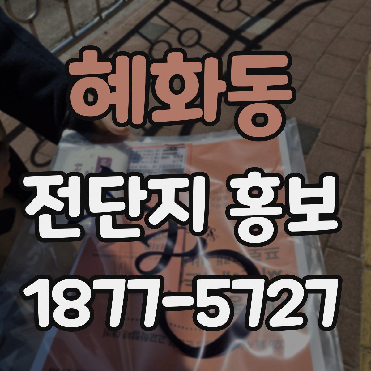 혜화동 전단지 홍보