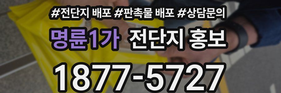 명륜1가 전단지 홍보