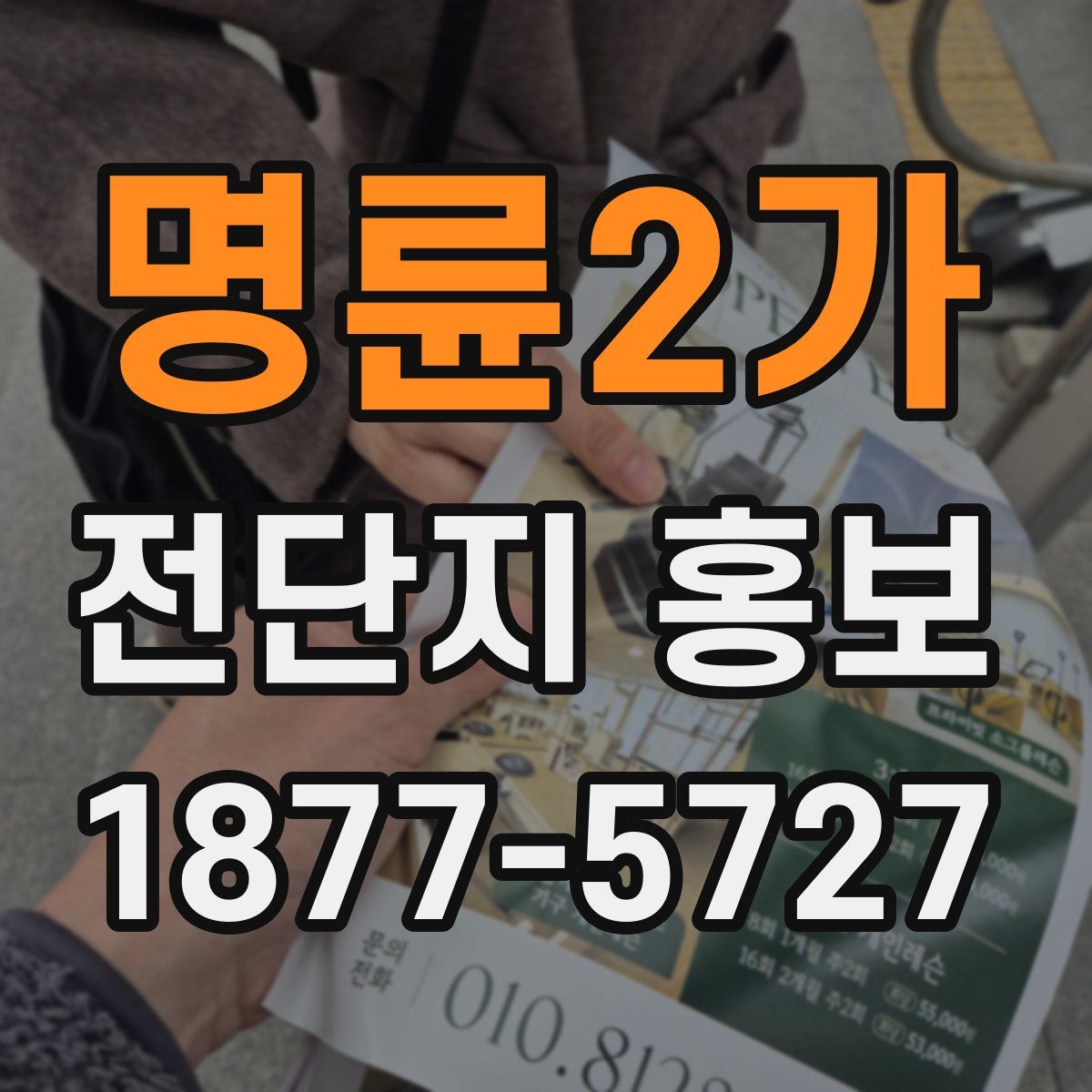 명륜2가 전단지 홍보