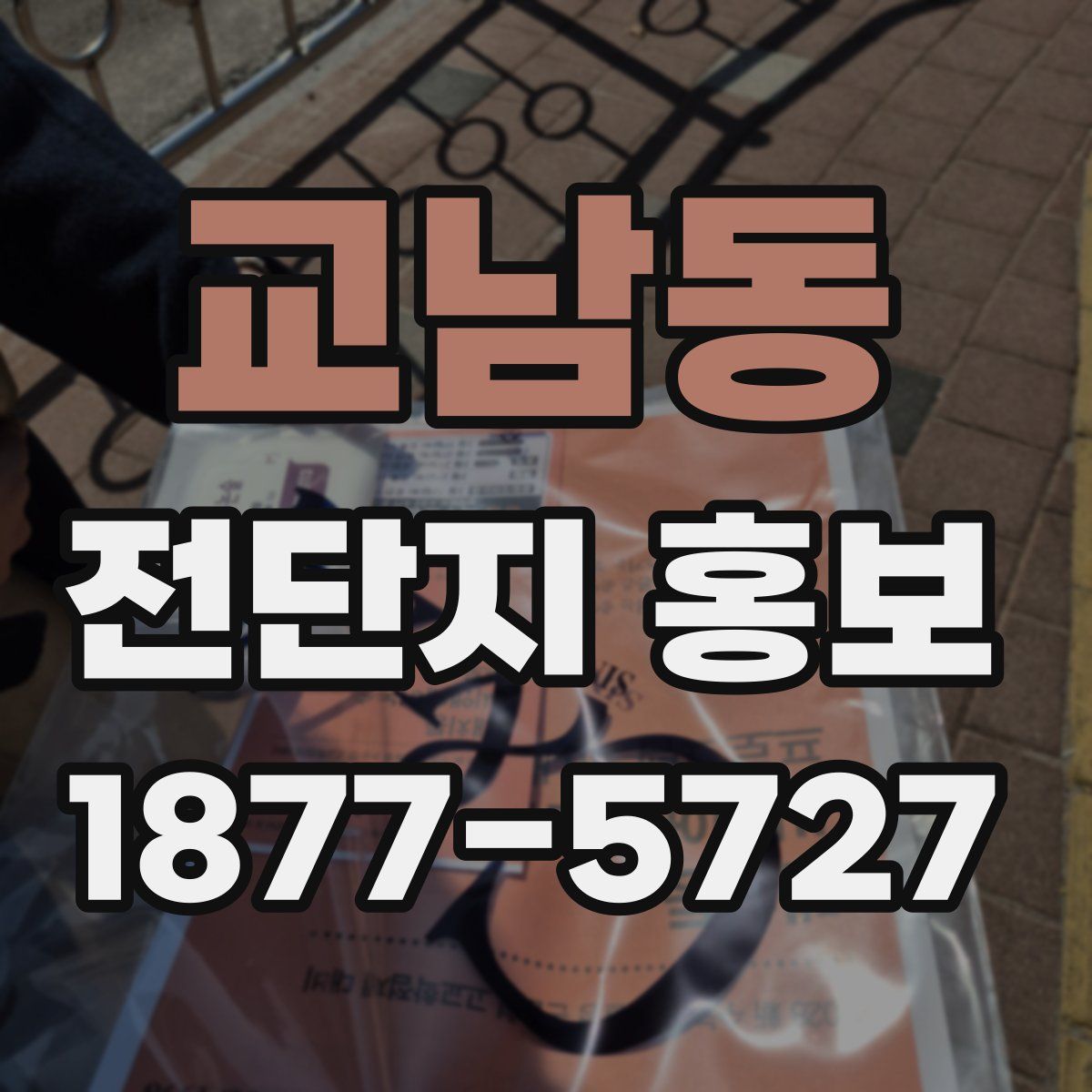 교남동 전단지 홍보