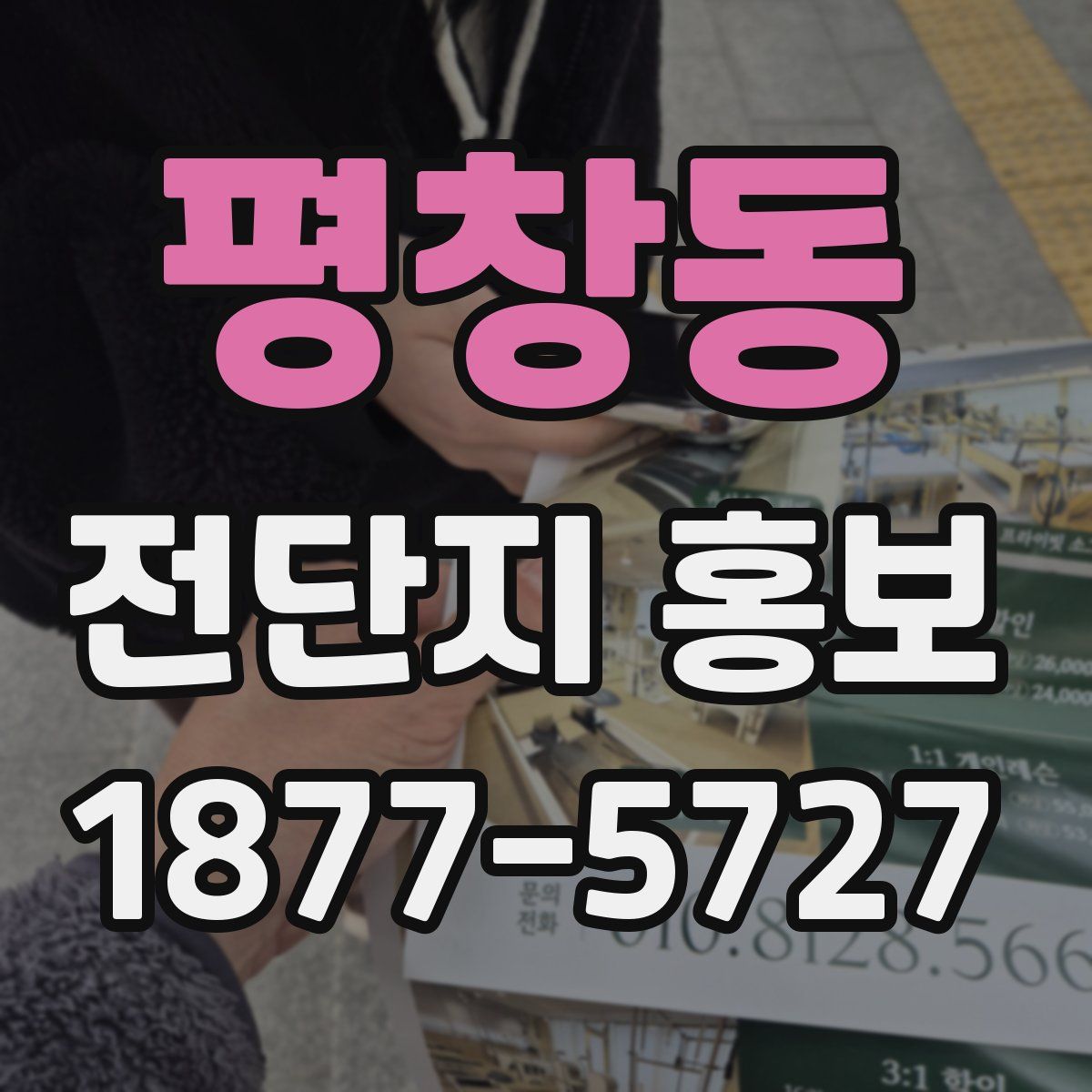 평창동 전단지 홍보