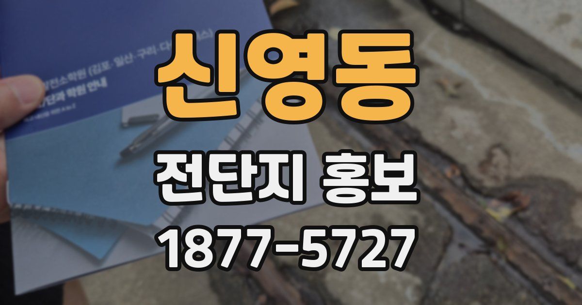 신영동 전단지 홍보