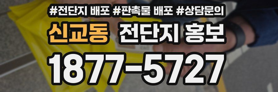 신교동 전단지 홍보