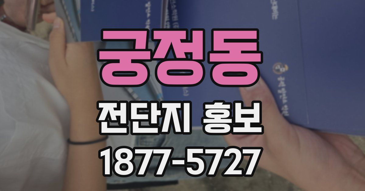 궁정동 전단지 홍보