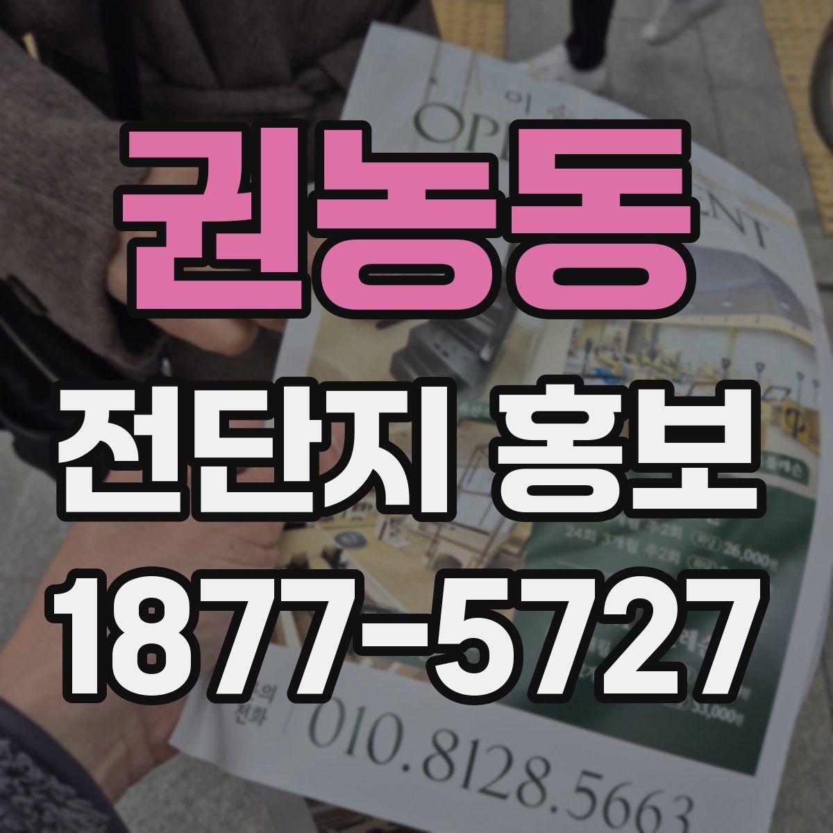 권농동 전단지 홍보