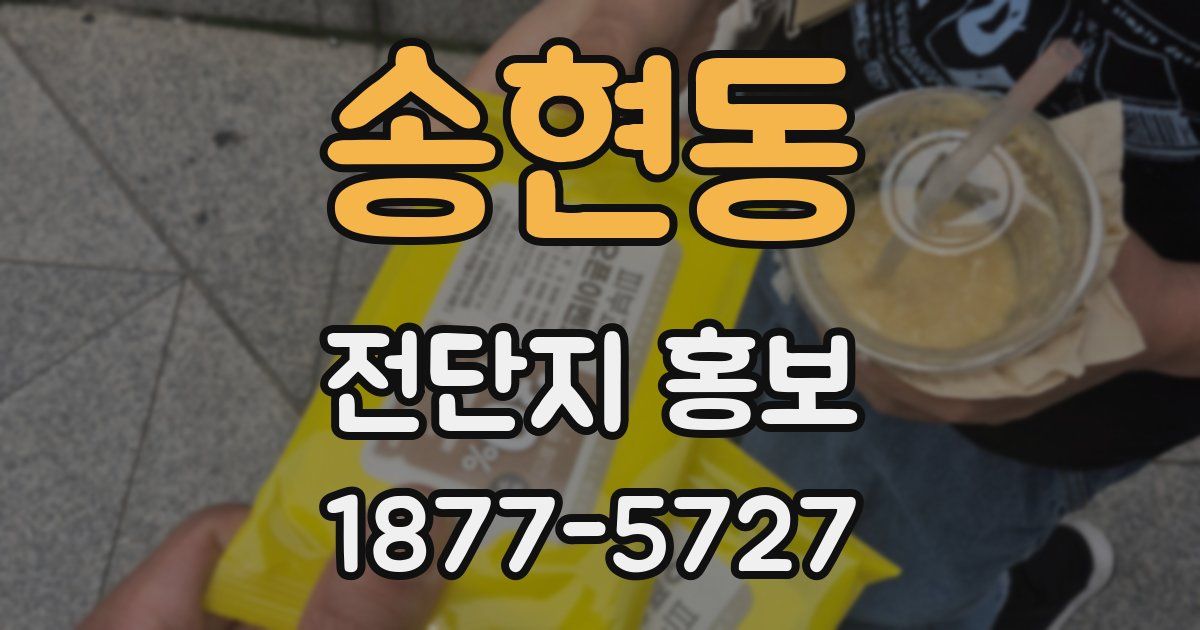 송현동 전단지 홍보