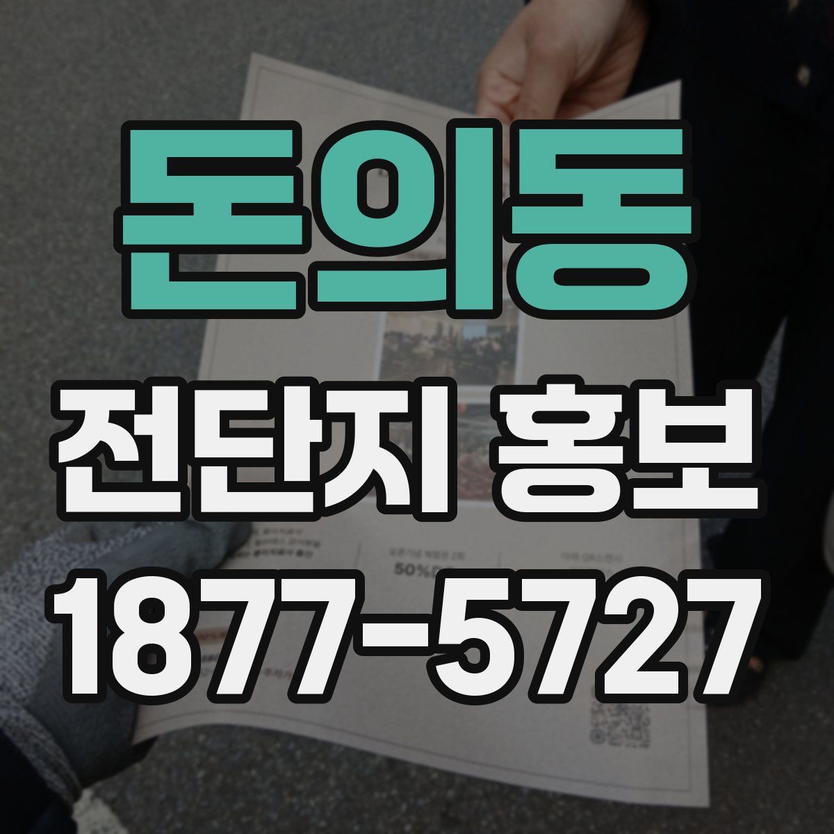 돈의동 전단지 홍보