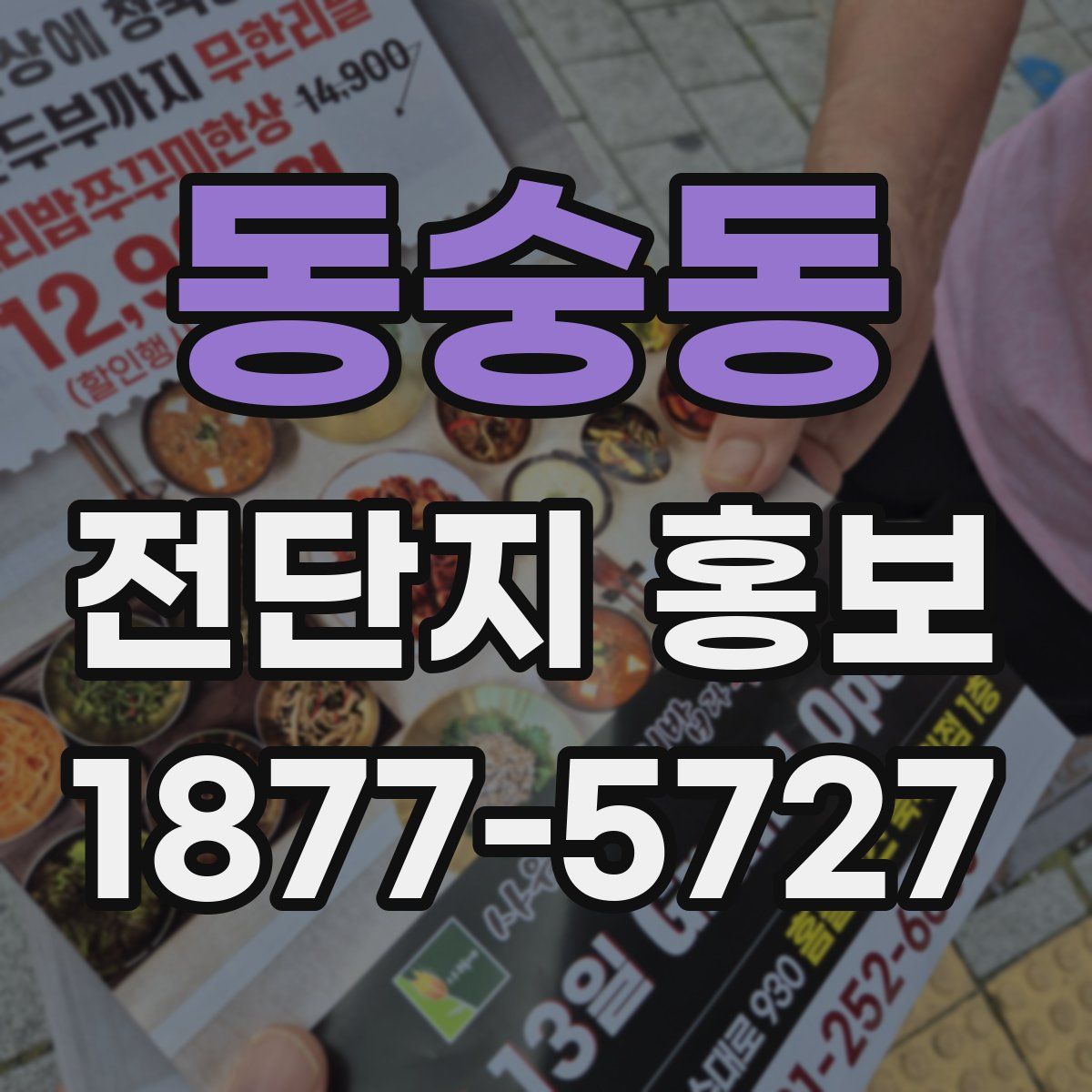 동숭동 전단지 홍보