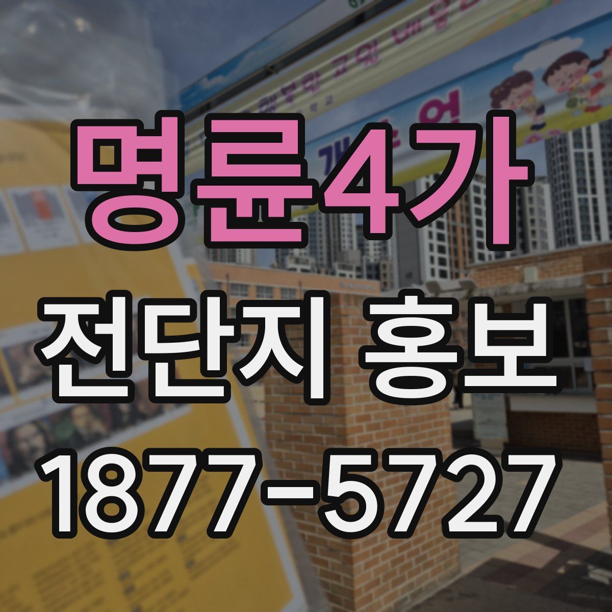 명륜4가 전단지 홍보