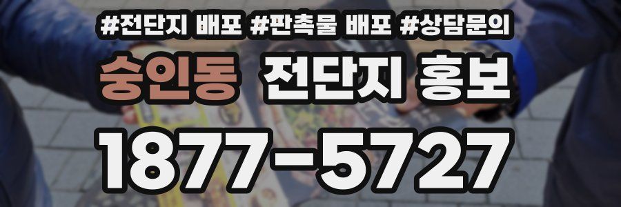 숭인동 전단지 홍보