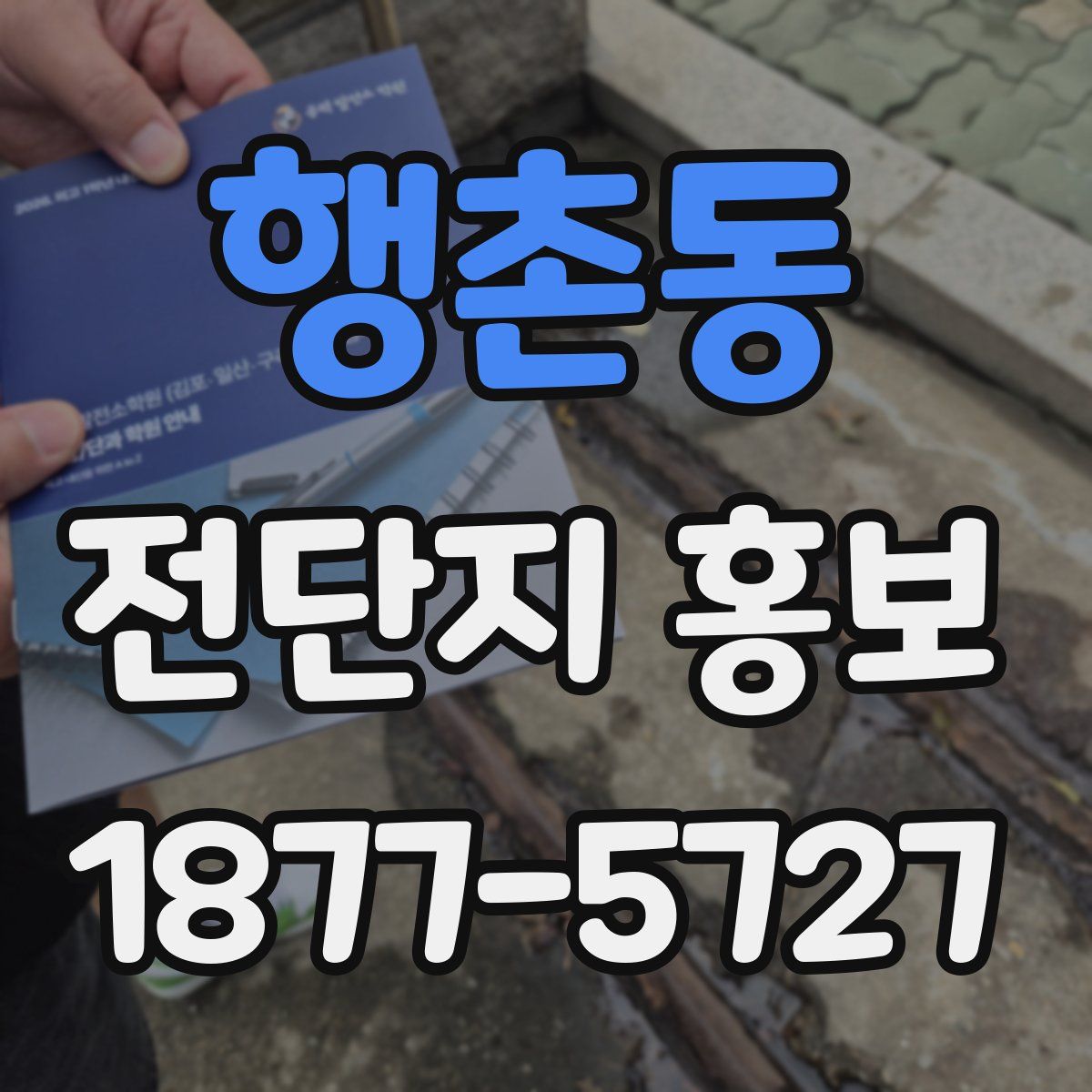 행촌동 전단지 홍보