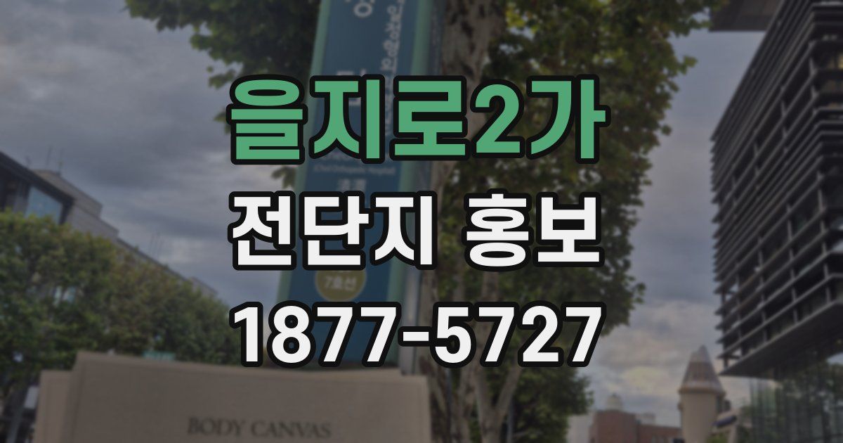 을지로2가 전단지 홍보