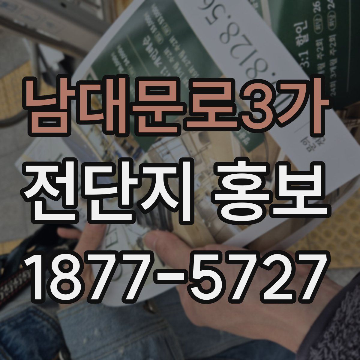 남대문로3가 전단지 홍보