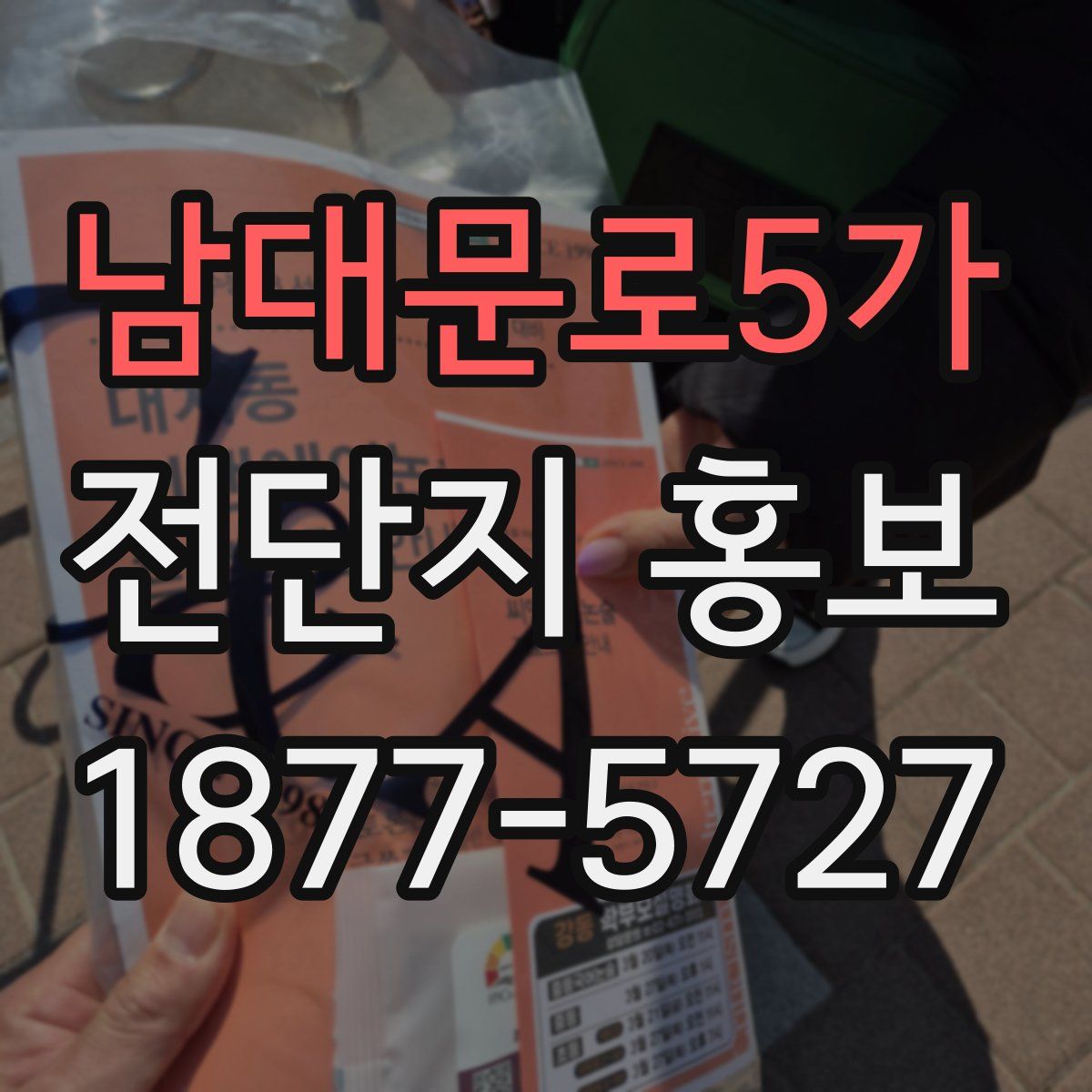 남대문로5가 전단지 홍보