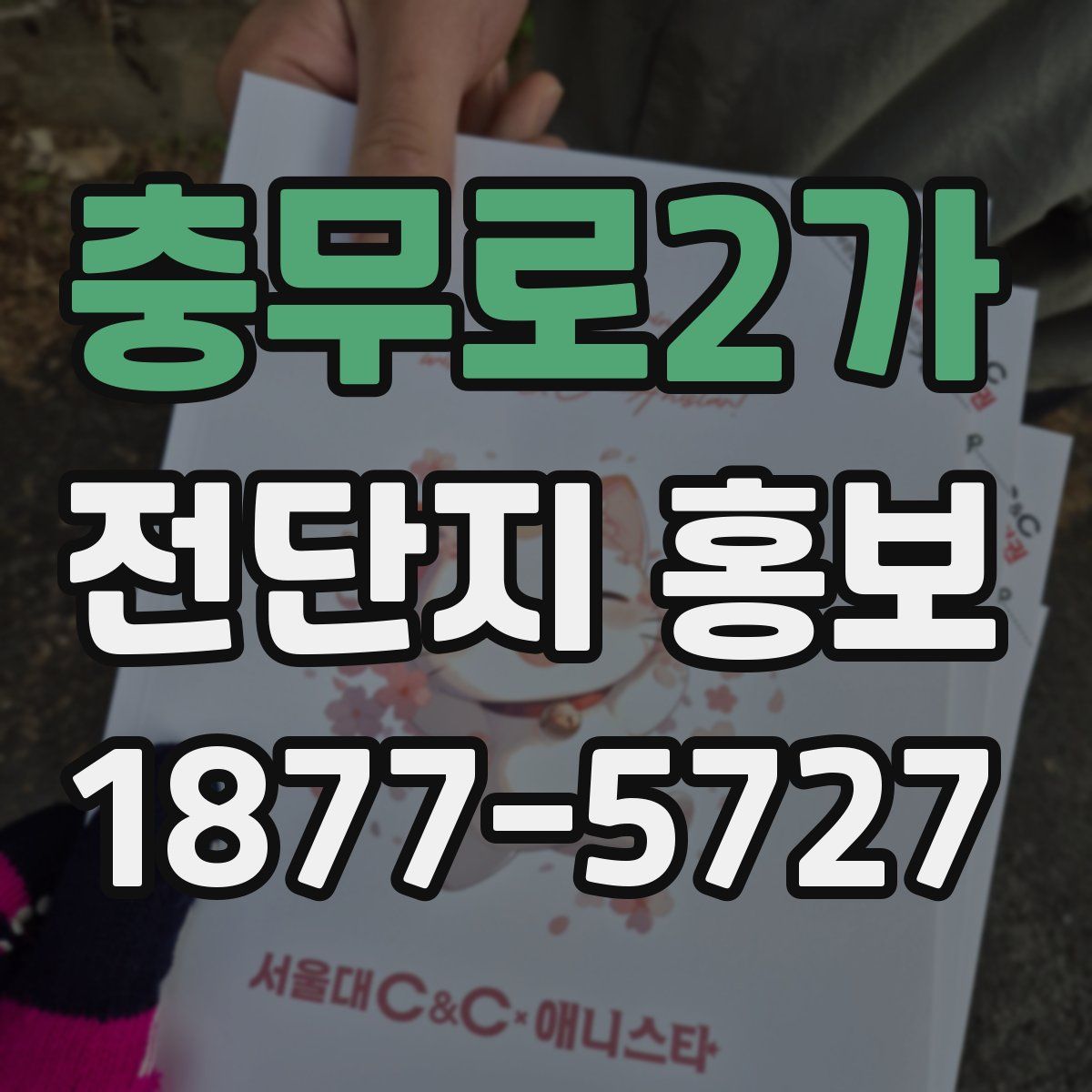 충무로2가 전단지 홍보
