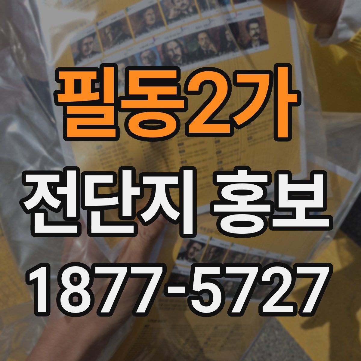 필동2가 전단지 홍보