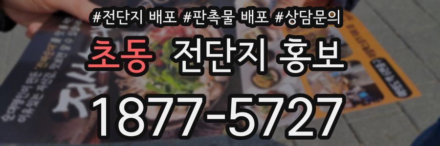 초동 전단지 홍보