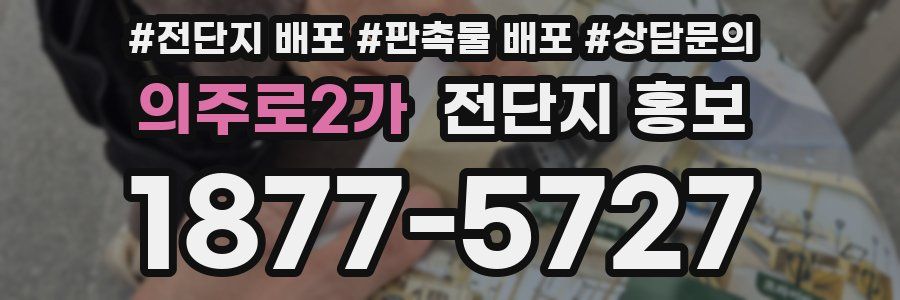 의주로2가 전단지 홍보