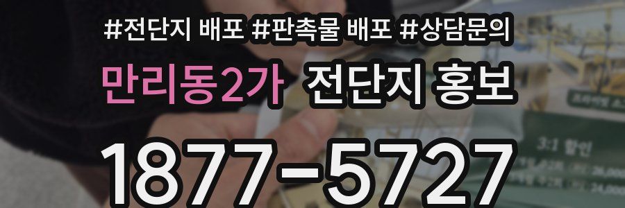 만리동2가 전단지 홍보