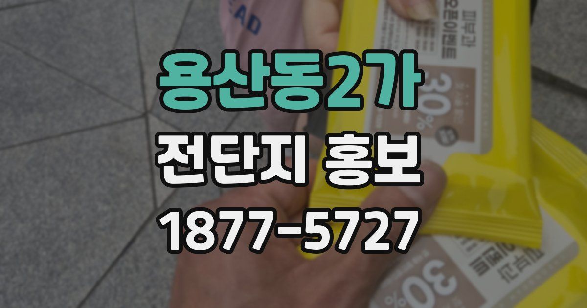 용산동2가 전단지 홍보