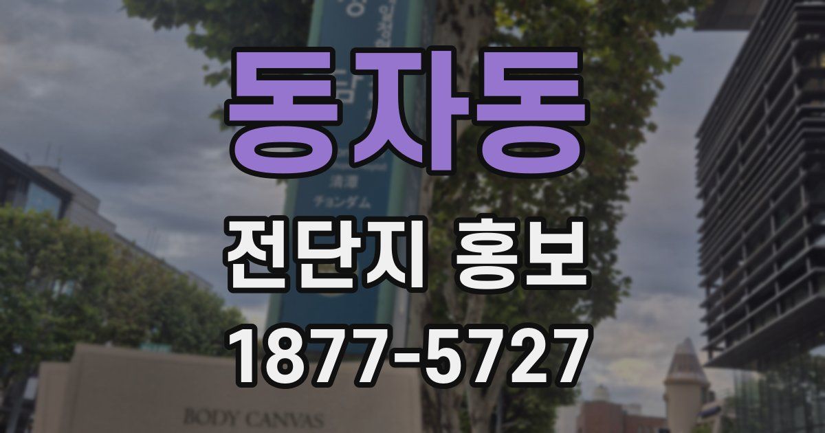 동자동 전단지 홍보
