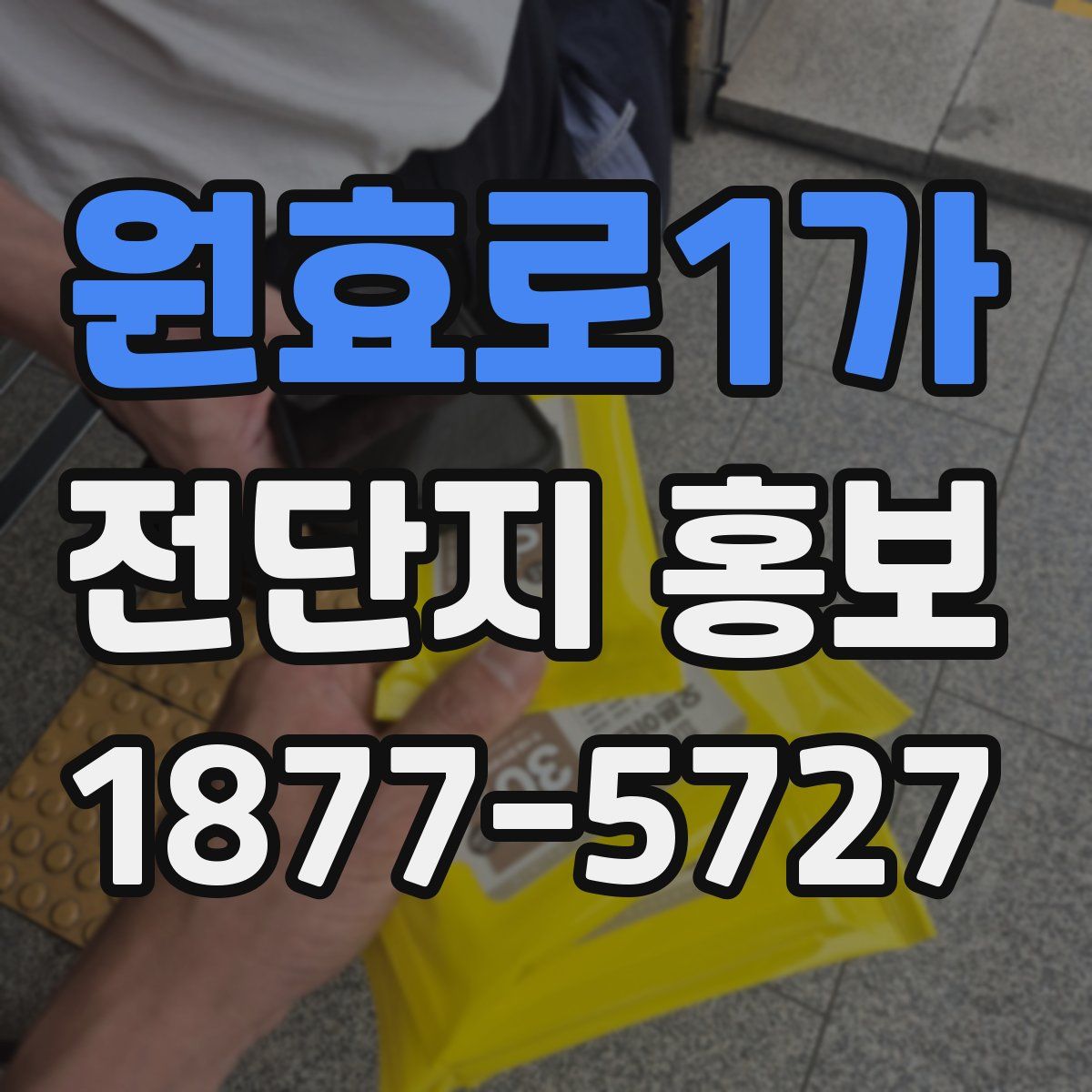 원효로1가 전단지 홍보
