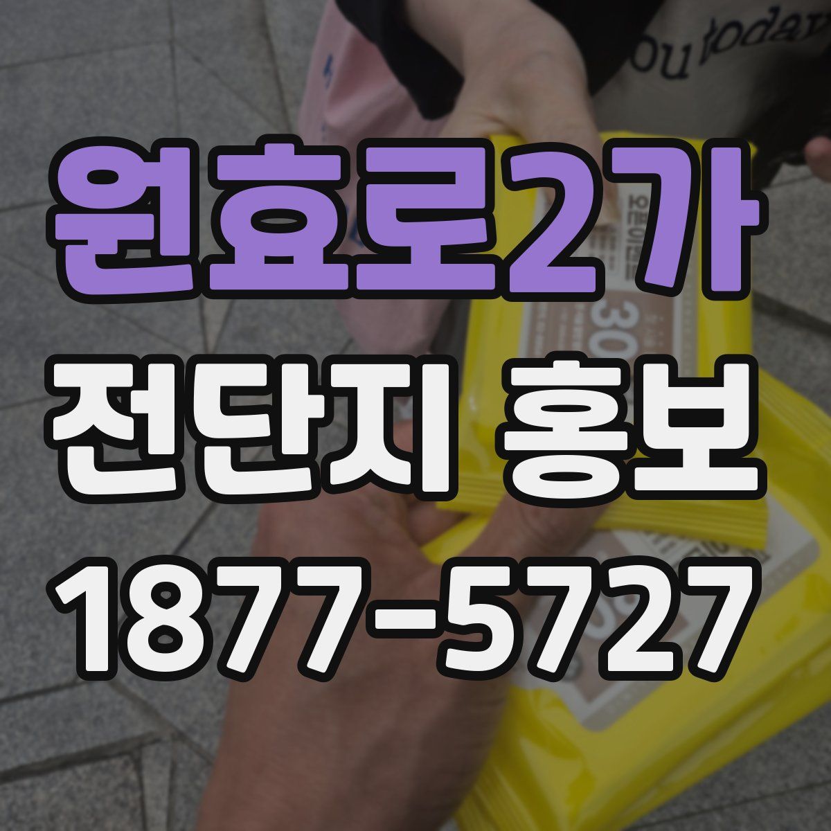 원효로2가 전단지 홍보