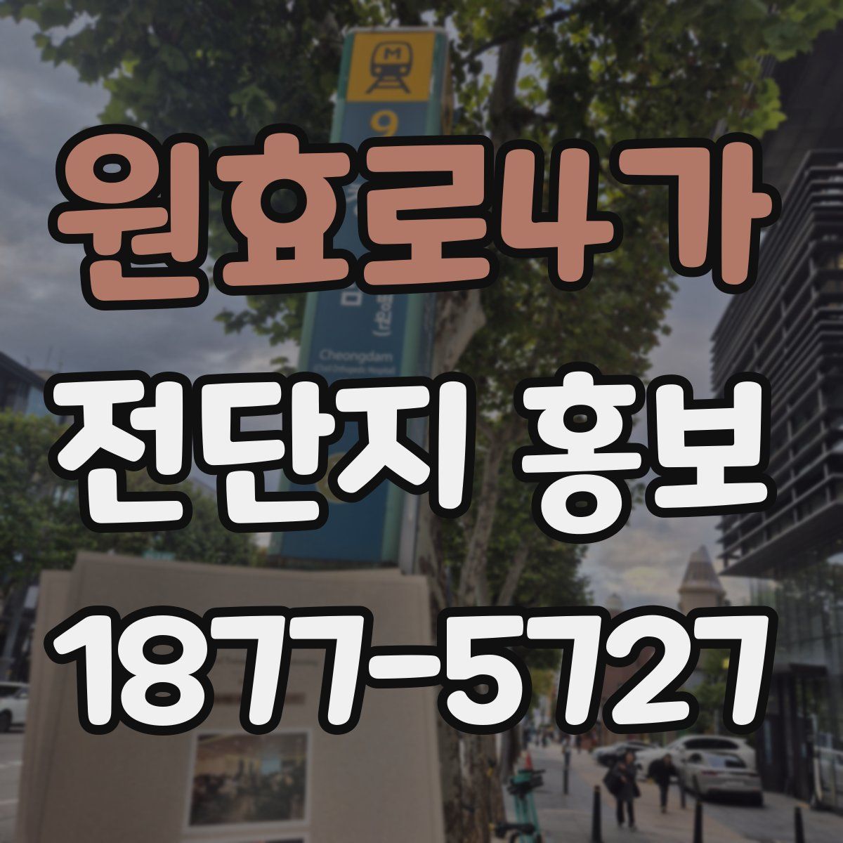 원효로4가 전단지 홍보