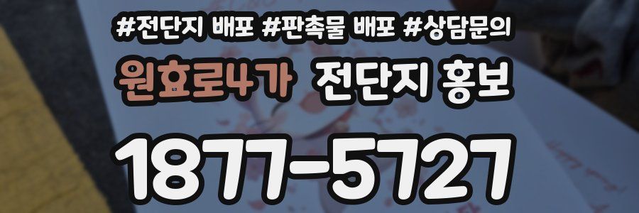 원효로4가 전단지 홍보