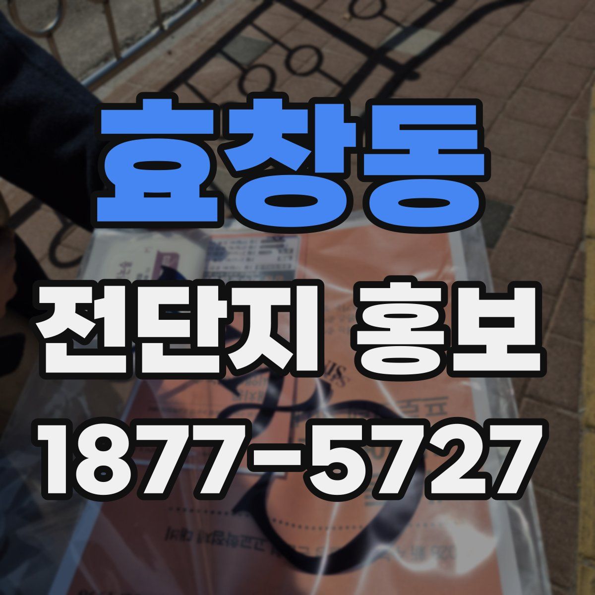 효창동 전단지 홍보