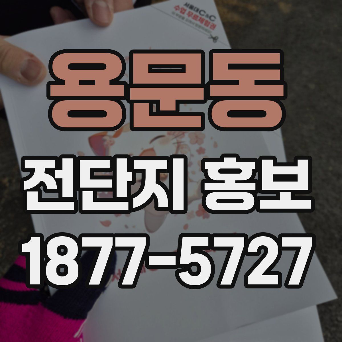 용문동 전단지 홍보