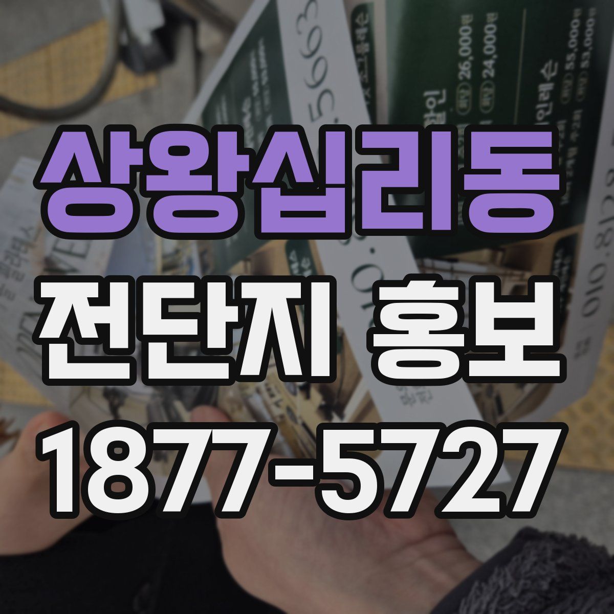 상왕십리동 전단지 홍보