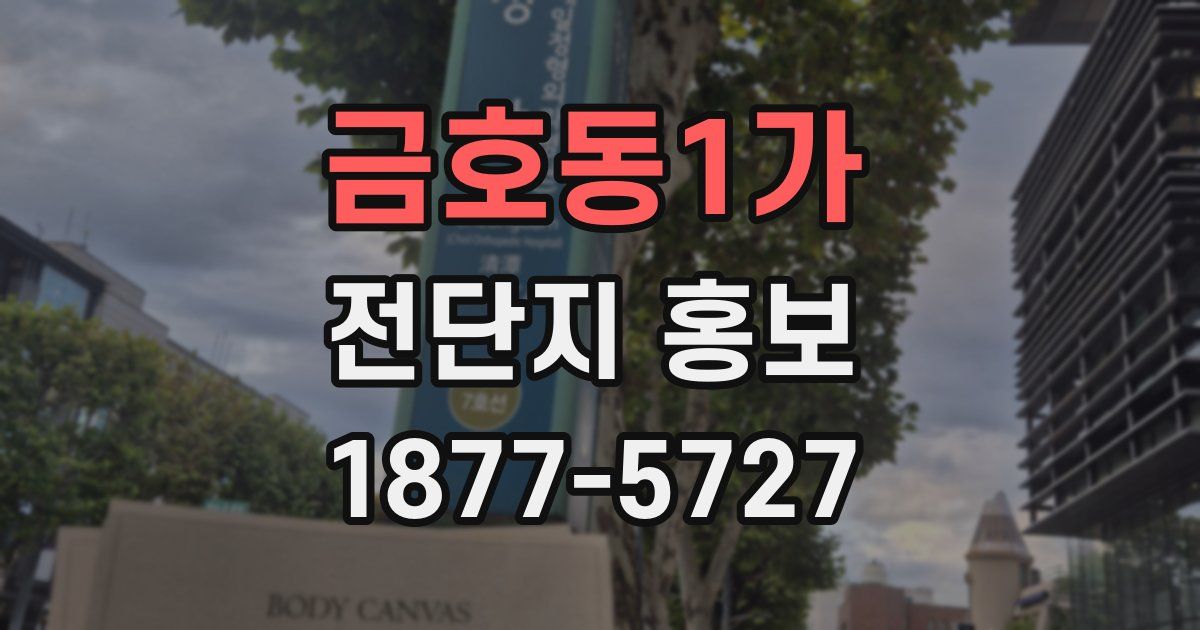 금호동1가 전단지 홍보