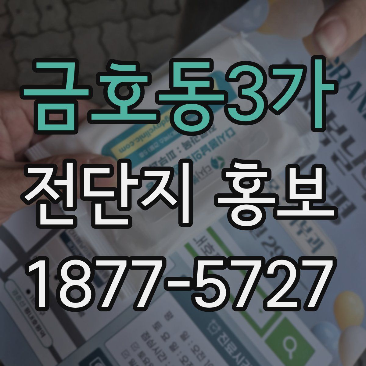 금호동3가 전단지 홍보