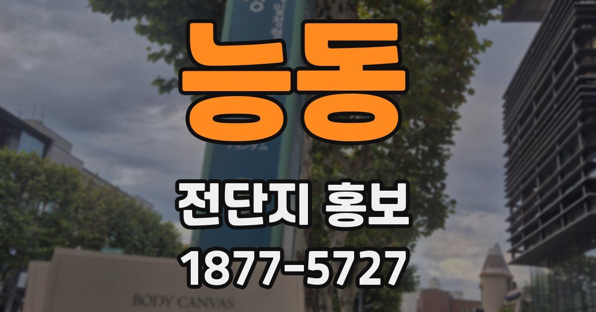 능동 전단지 홍보
